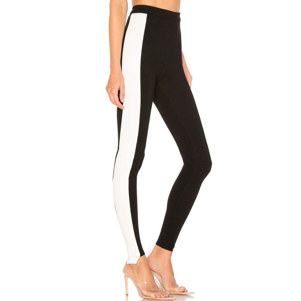 Revolve by the way. Joni Side Stripe Legging in Black & White NWT Size S…
